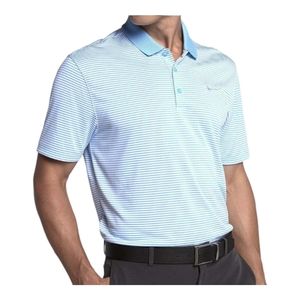 Nike Golf standard fitBlue and white stripe polo style top
